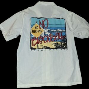 OP White Surf Graphic Men's Shirt